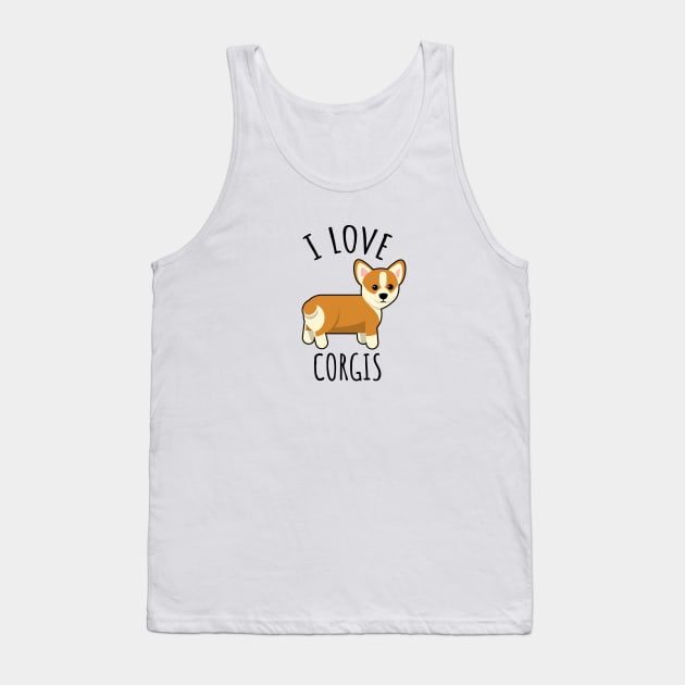 I Love Corgis Tank Top by LunaMay